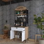Hanah Home Armario Multiusos Nogal y Blanco